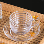 Xícara de Chá com Pires 200ml Cristal Ecológico Linha Little Bee – Lyor