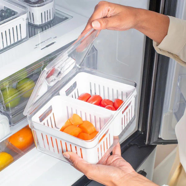122826 organizador de geladeira com 2 cestos 22l clear fresh z2 638458632895212272 600x