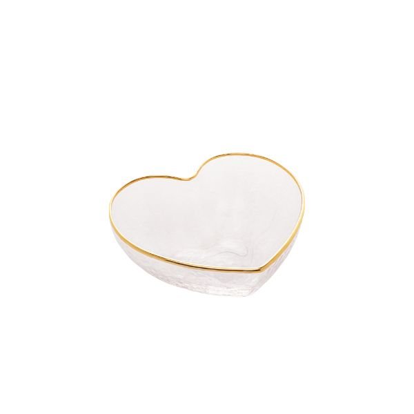 bowl vidro com borda dourada heart m home life 764 2