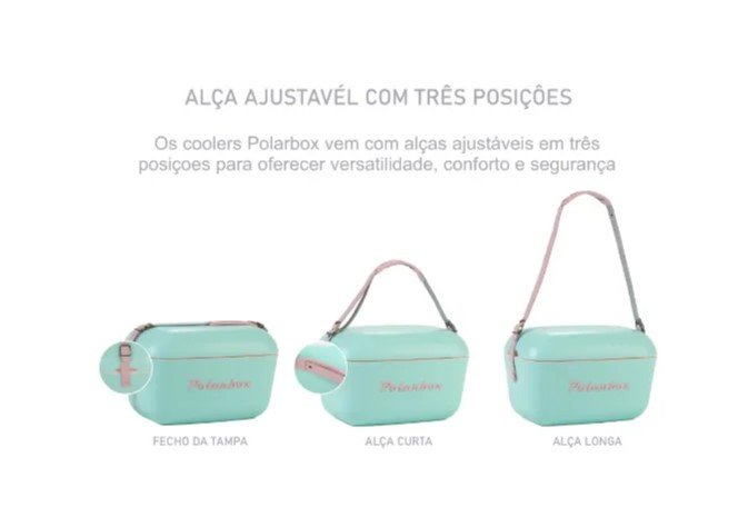cooller polarbox com alca rosa