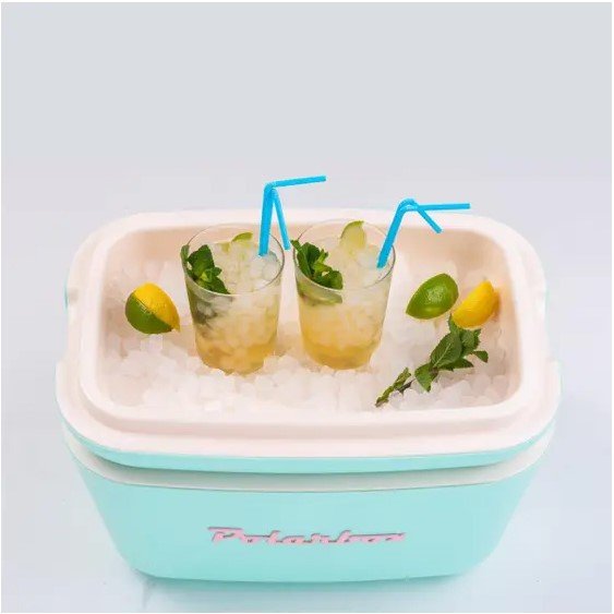 cooller polarbox verde agua com alca marron 20 l ilustrada1