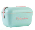 cooller polarbox verde agua com alca rosa 20 l