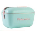 cooller polarbox verde agua com alca rosa 20 l
