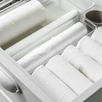 organizador de gavetas clear 30 x 7 5 x 5 6 cm ou ambientada