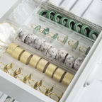 organizador de gavetas clear 30 x 7 5 x 5 6 cm ou