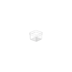 organizador de gavetas clear 7 5 x 7 5 x 5 6 cm natural
