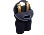 porta vinho termico de 2 garrafas preto