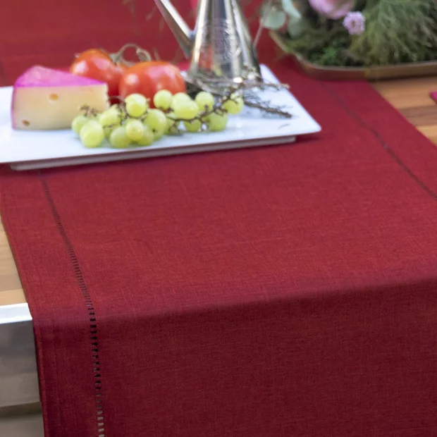 trilho de mesa glamour vermelho 3