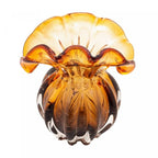 vaso de vidro italy ambar e marrom 11cm x 9cm x 11 5cm lyor 2